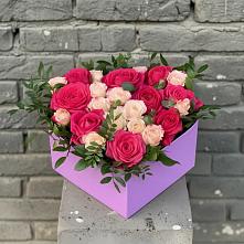 Цветочная композиция из Розы в коробке #REPLACE_PRED# Усадище