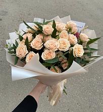 Букет Кремовые розы Латте в Усадище