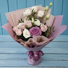 Букет цветов из:  Розы и Лизиантусы #REPLACE_PRED# Усадище