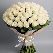 Букет 101 беля роза Белоснежка в Усадище