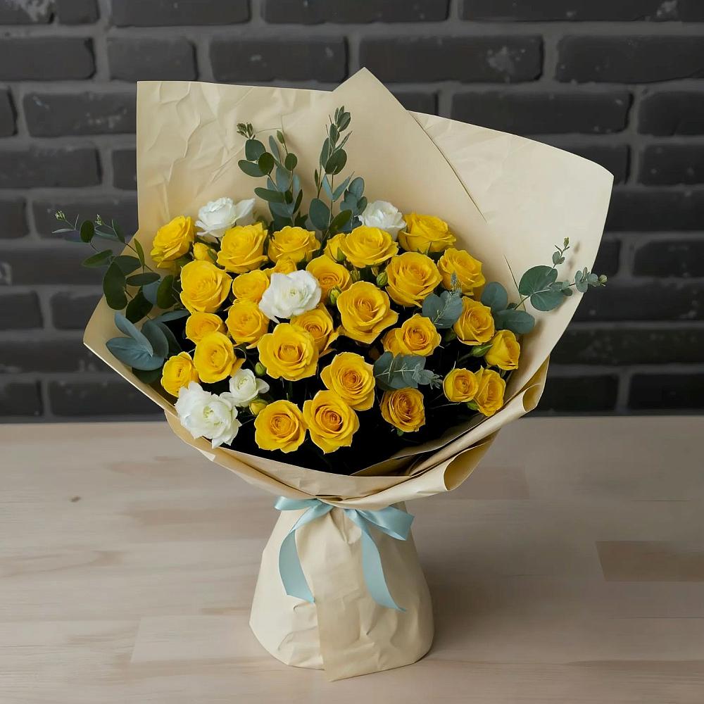 Букет цветов из: Розы в Усадище