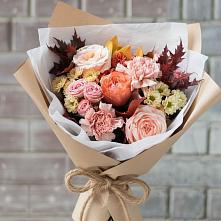 Букет цветов из:  Гвоздики, Хризантемы и Розы в Усадище