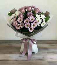 Букет цветов из:  Хризантемы и Розы #REPLACE_PRED# Усадище