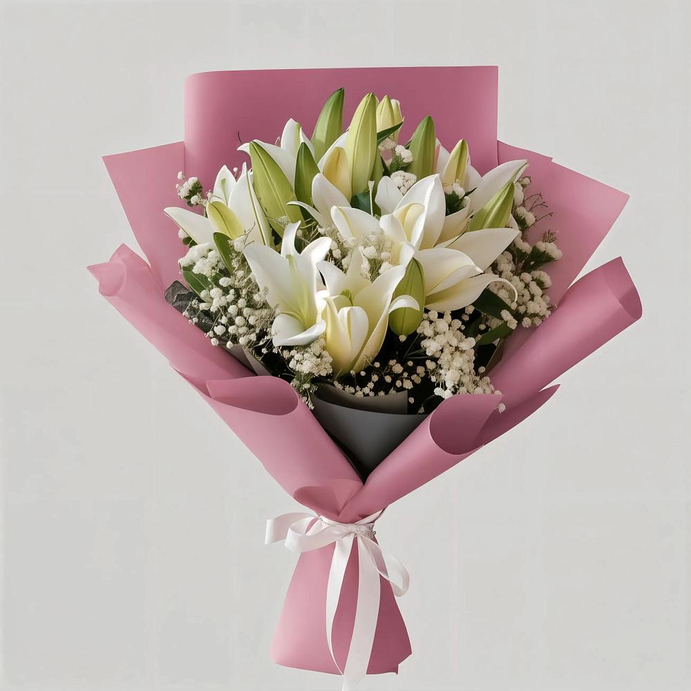 Букет цветов из: Лилии в Усадище