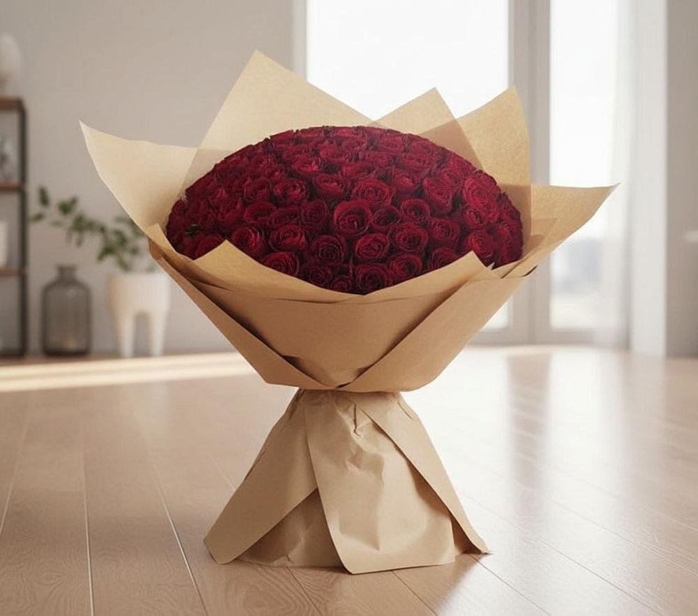 Букет 101 Красная роза в Усадище