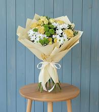 Букет цветов из:  Хризантемы и Розы #REPLACE_PRED# Усадище