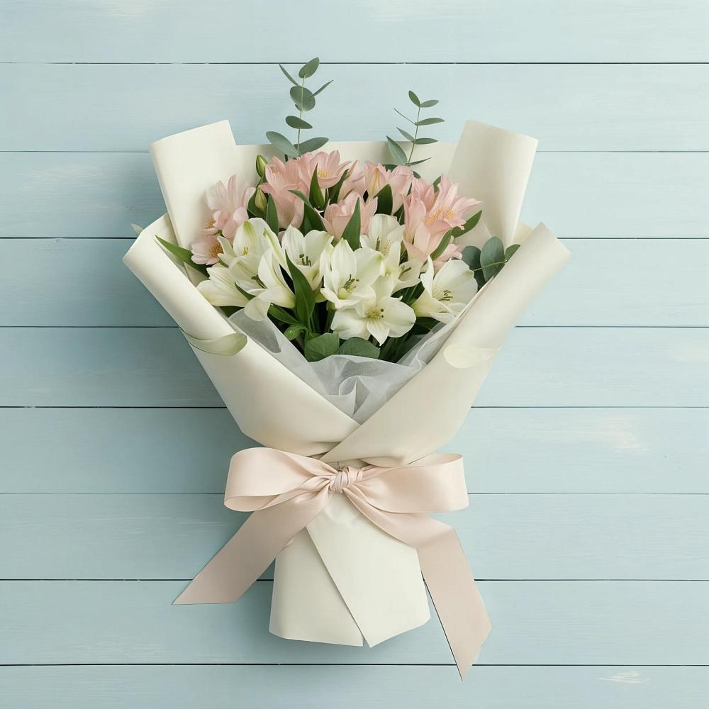 Букет цветов из: Альстромерии в Усадище