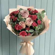 Букет цветов из:  Гвоздики и Розы в Усадище