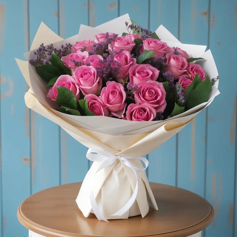 Букет цветов из: Розы в Усадище