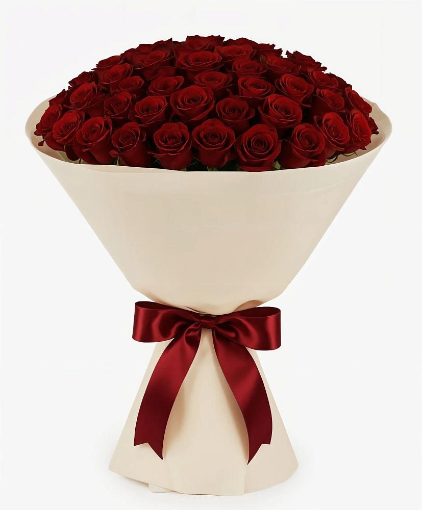 Букет 101 Бордовая роза Блэк Бакарра в Усадище