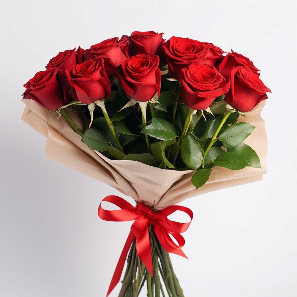 Букет 11 Красных роз Эдлесс Лав в Усадище