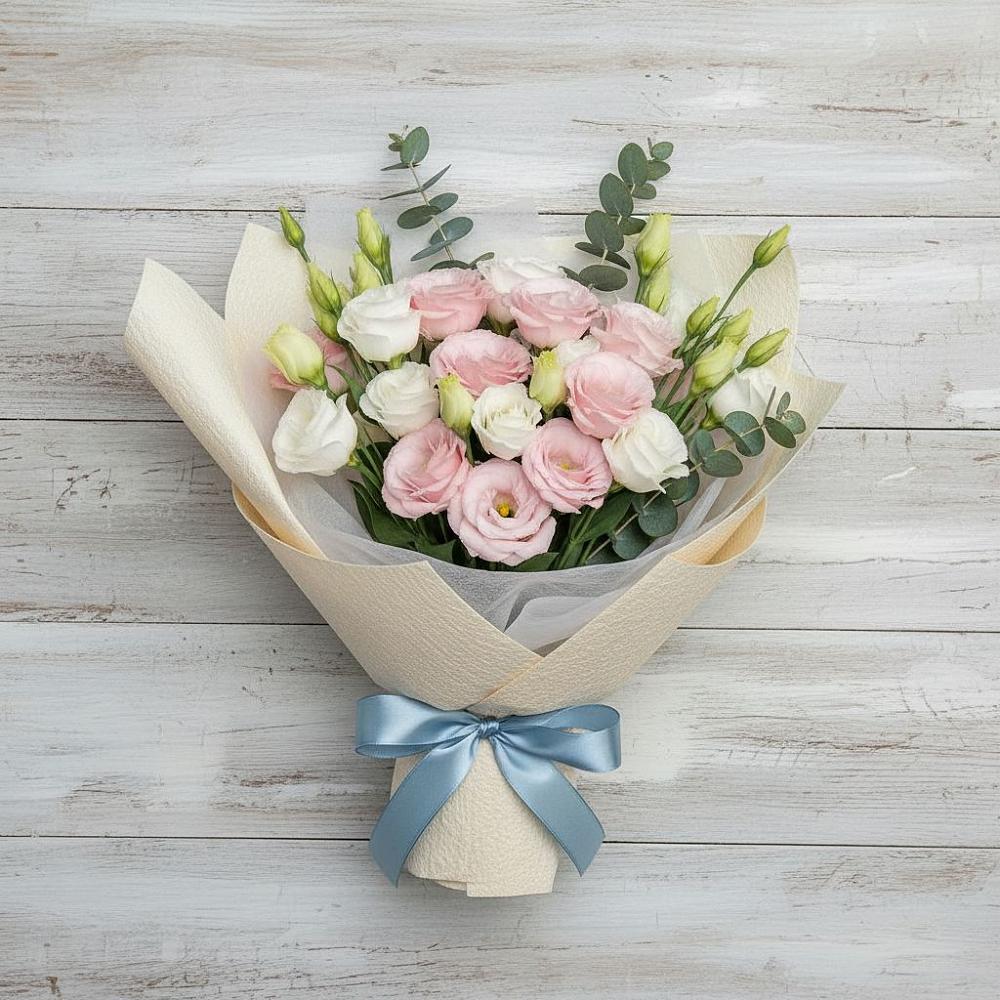 Букет цветов из: Лизиантусы в Усадище